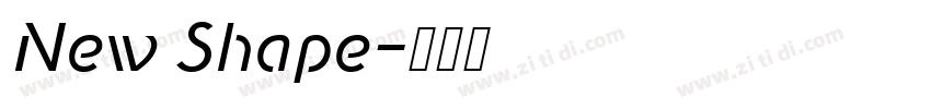 New Shape字体转换